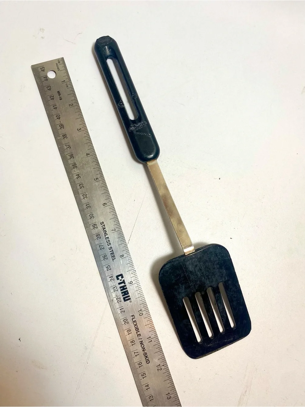 Vintage Bonny USA Slotted Spatula Turner Black Nylon Kitchen